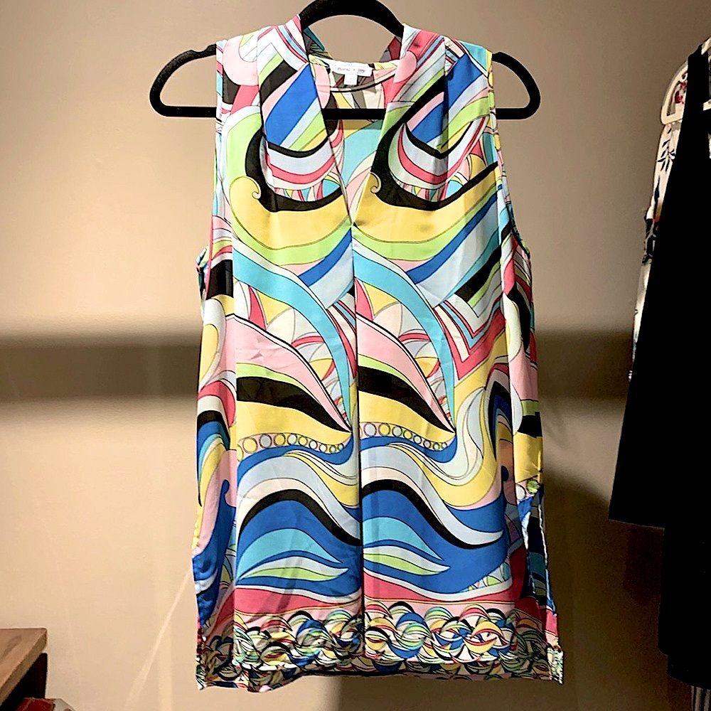 Floral and Ivy sleeveless tunic/top